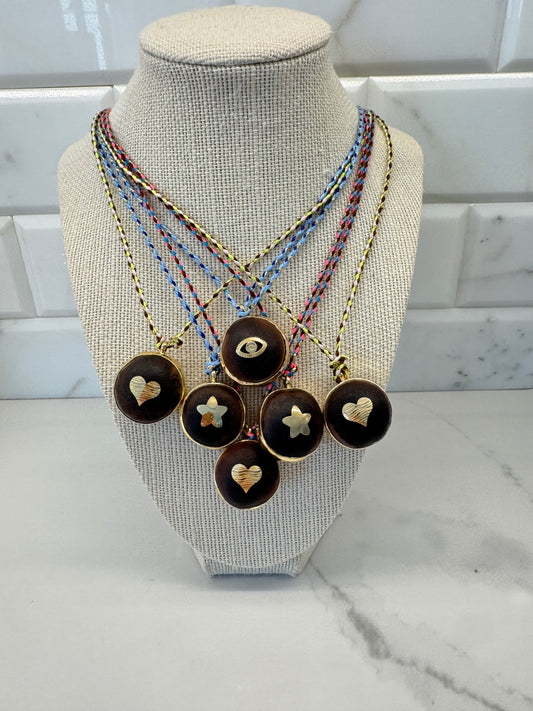 Petite Rope Adjustable Bean Necklace