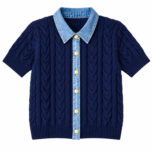 The Navy After Class Cardigan