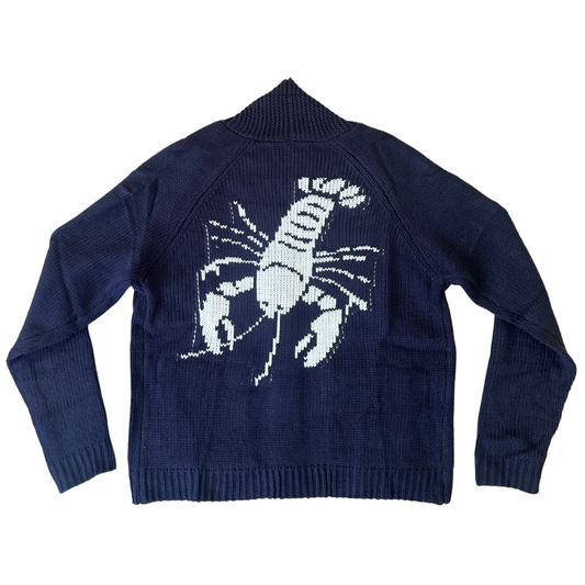 The Navy Lobster Cardigan
