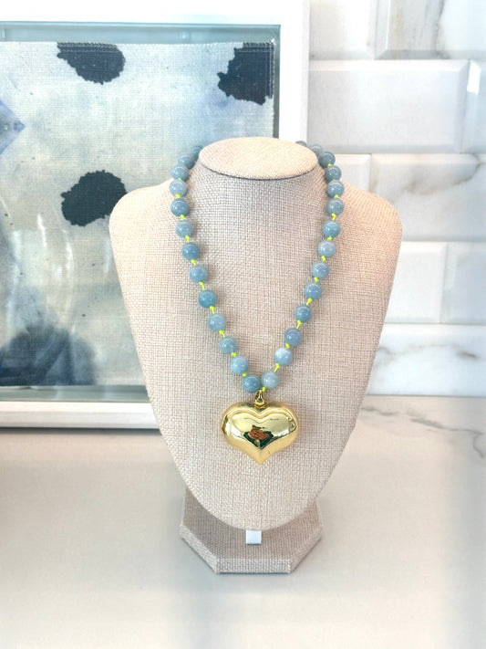 The Sweet Sky Puff Heart Necklace