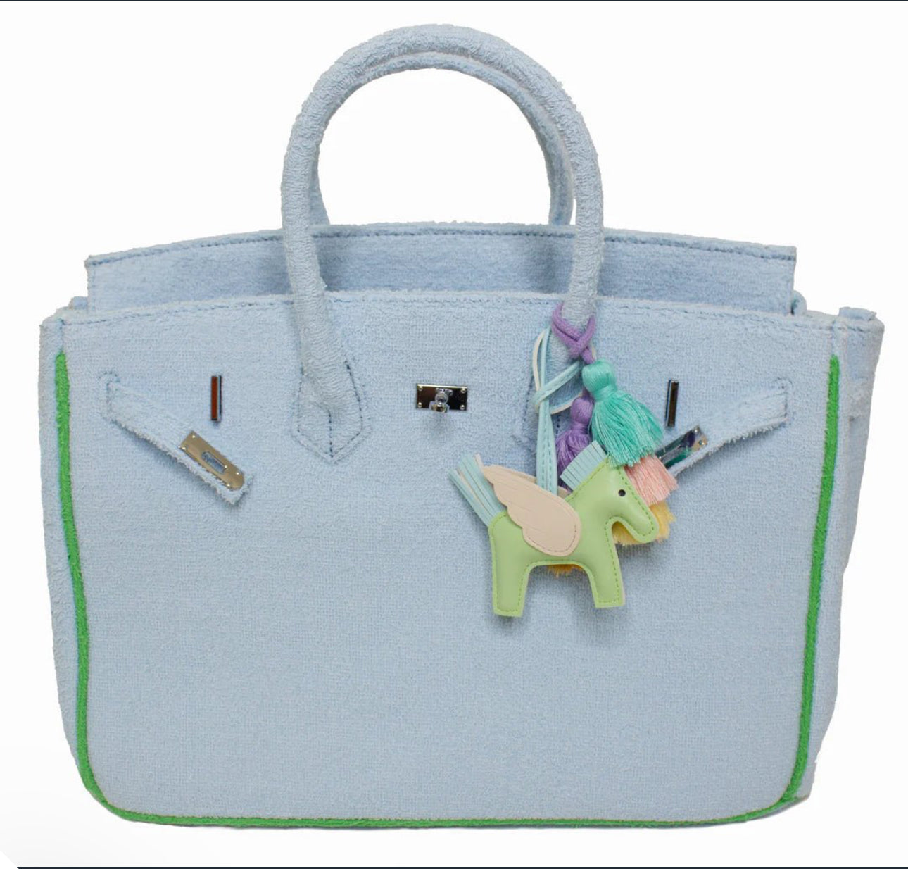 The Large Powder Blue Terry Tote