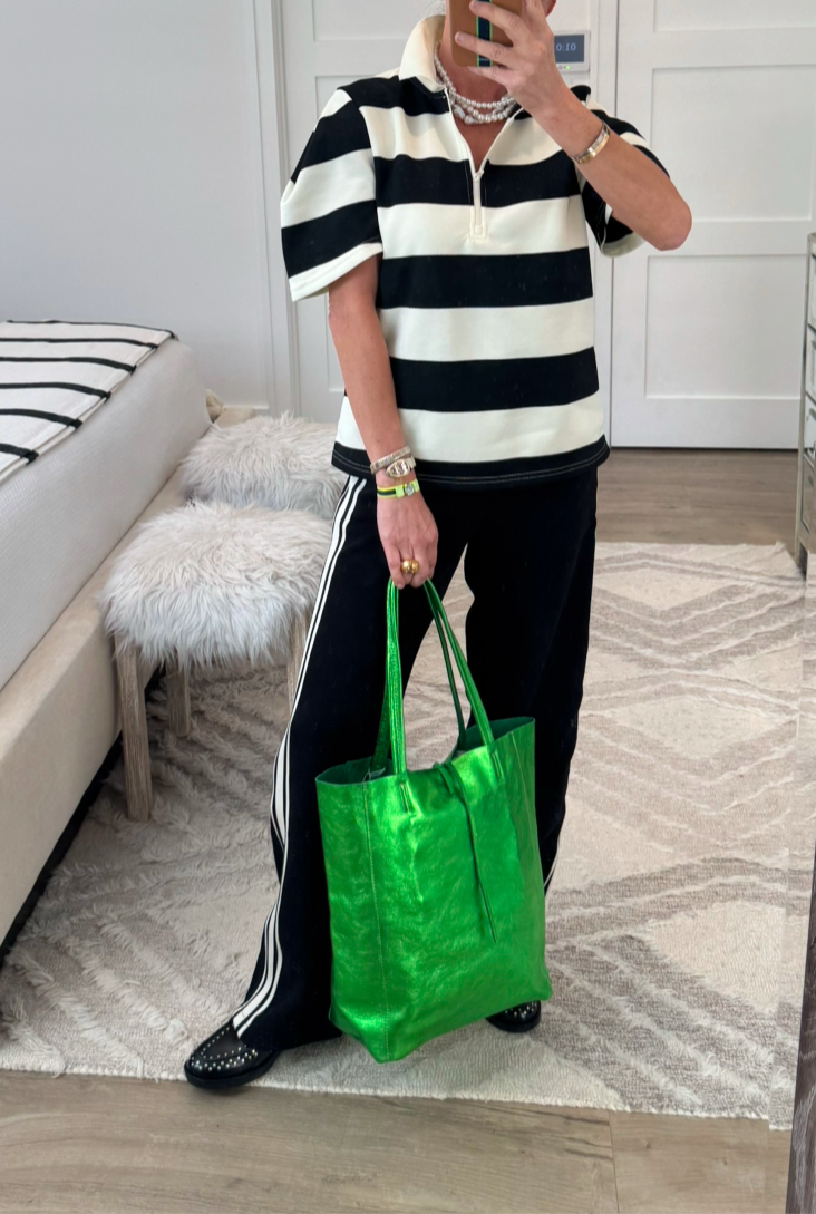 The Black and White Proper Polo