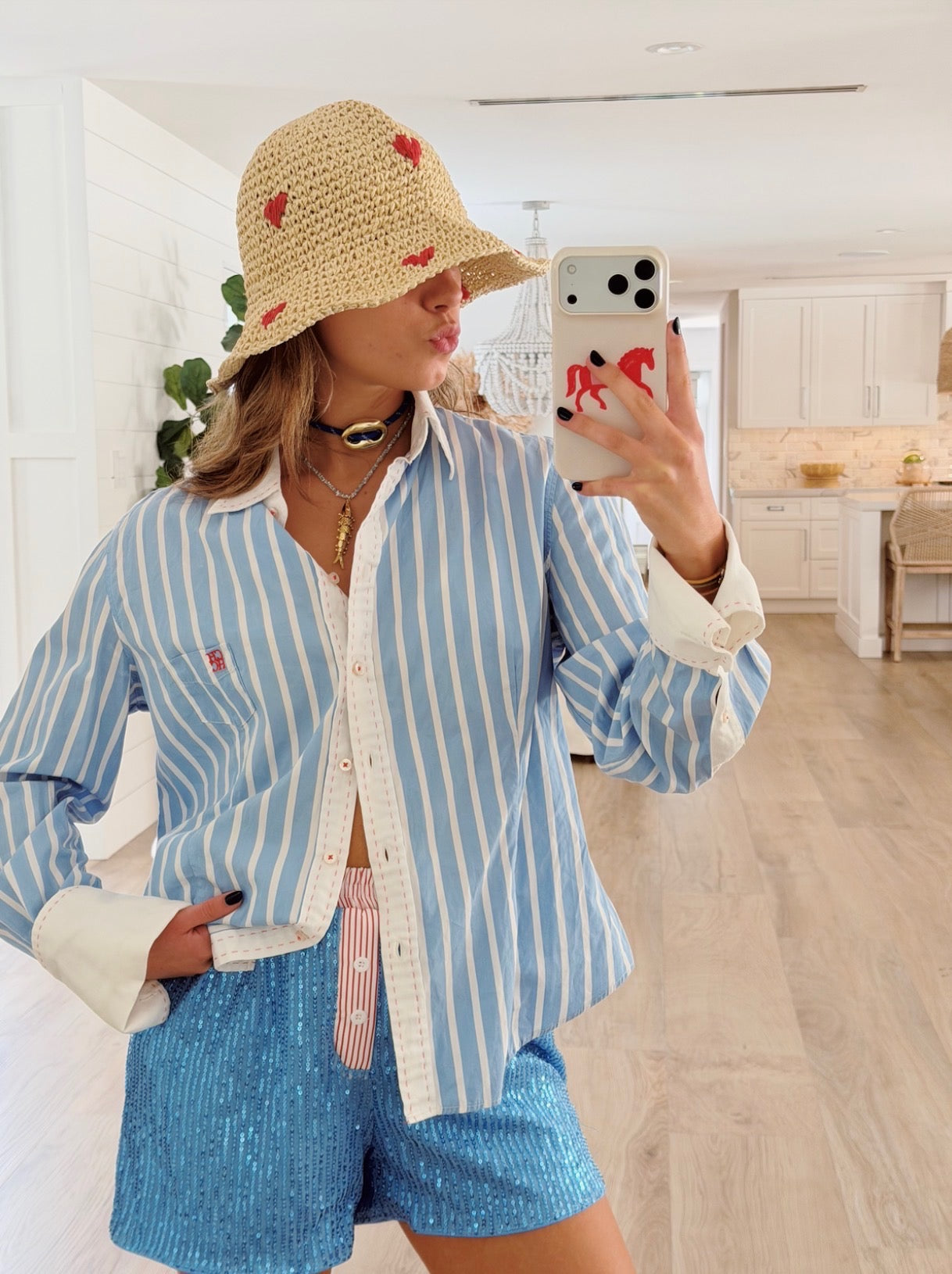 Woven Heart Hat