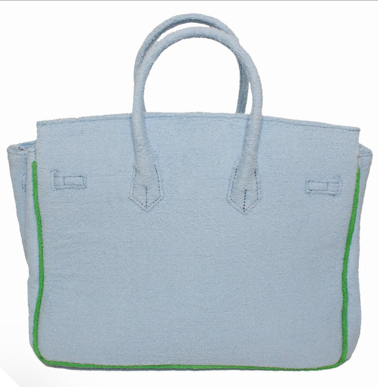 The Large Powder Blue Terry Tote
