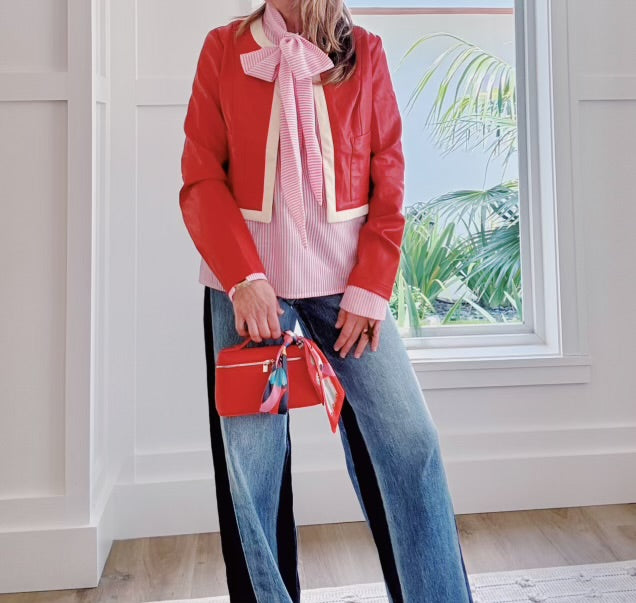 The Preppy Pink Bow Blouse