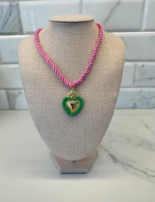 The Pink Rope Green Heart