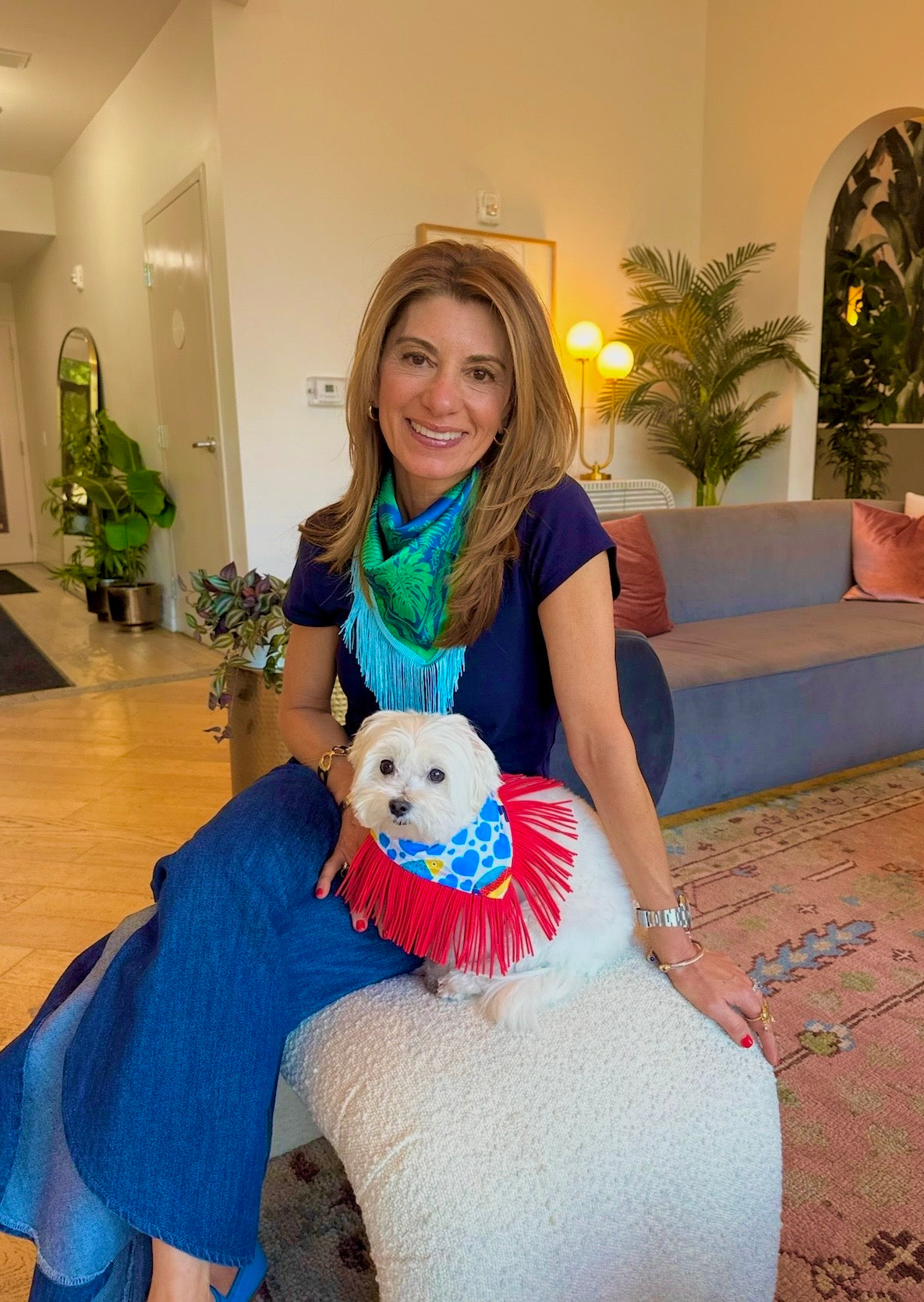 The Aquamarine Fringe Scarf
