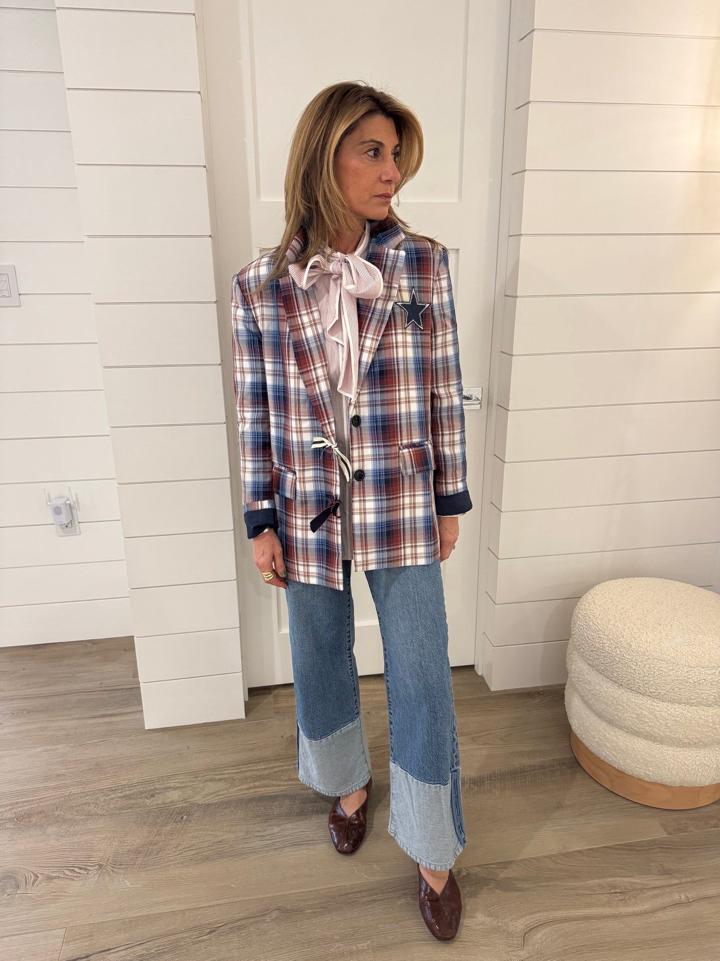 The Stellar Plaid Blazer