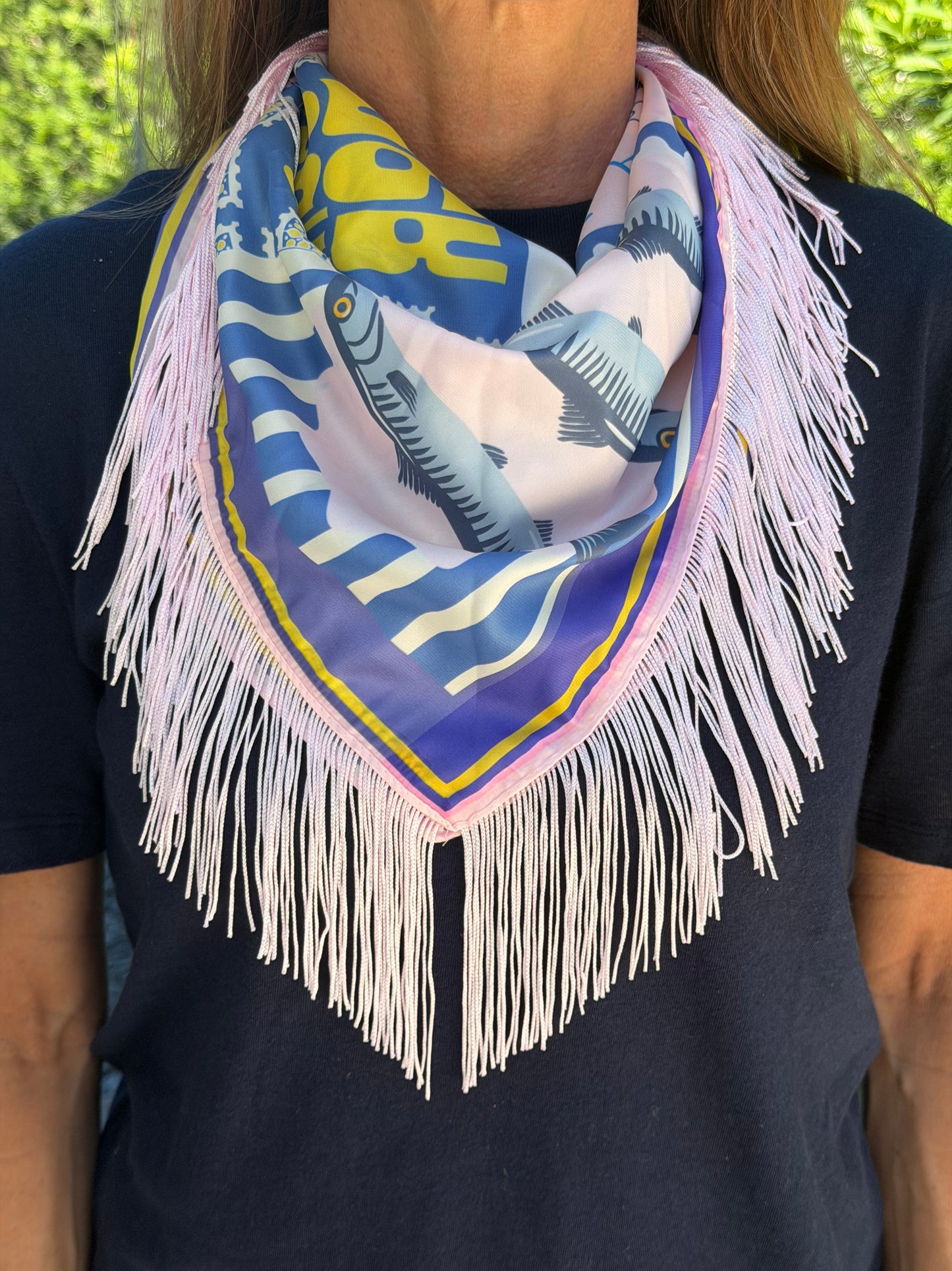 The Sardinia Fringe Scarf