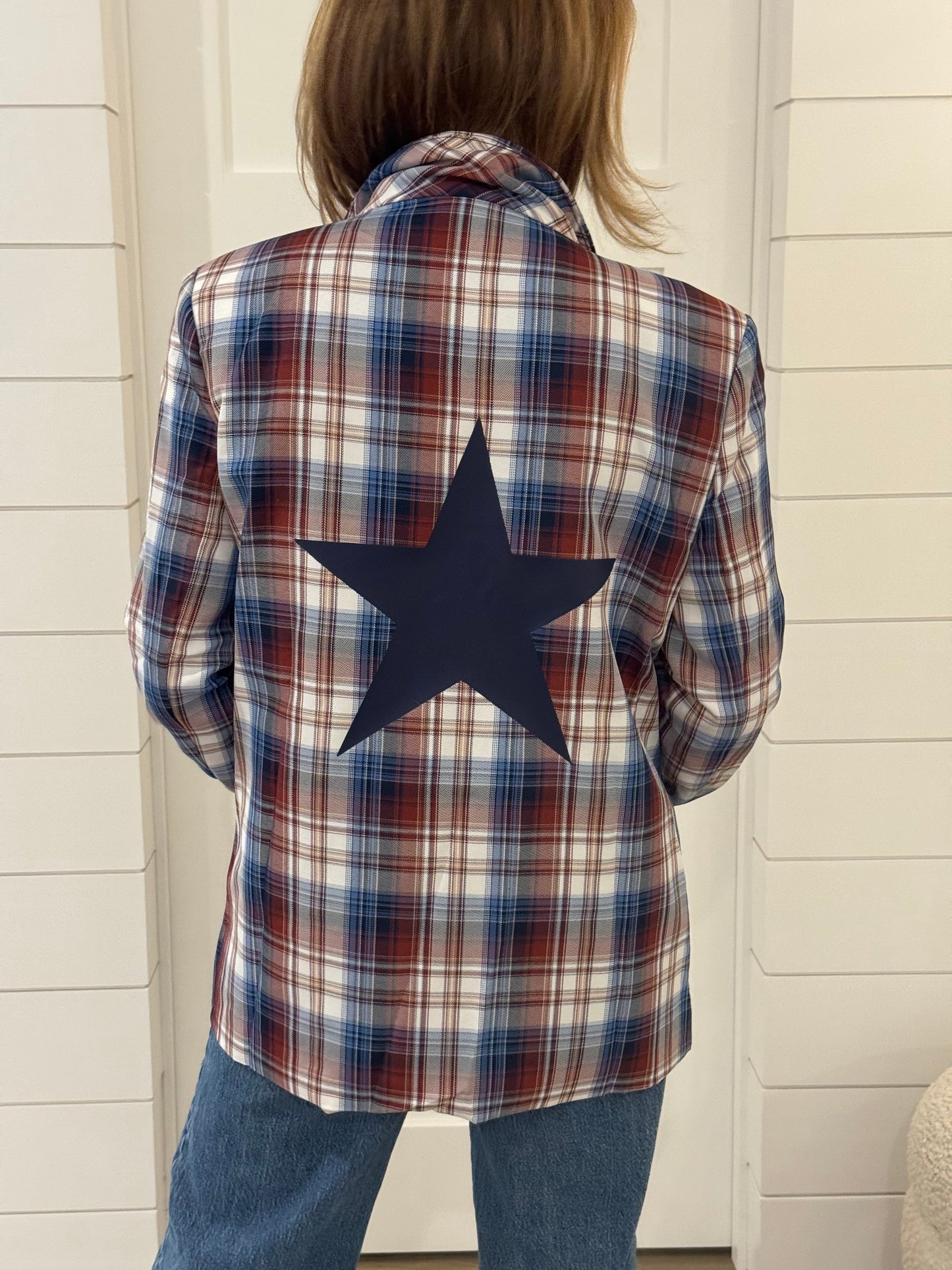 The Stellar Plaid Blazer