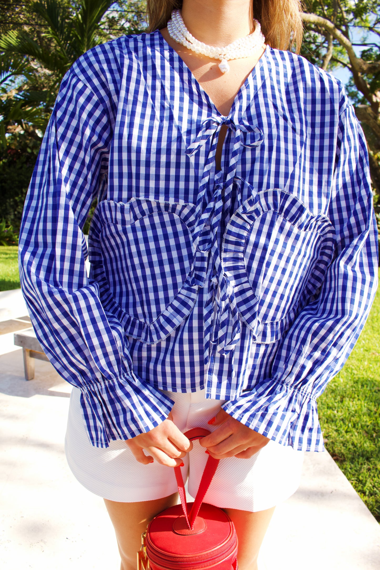 The Gingham Heart Top
