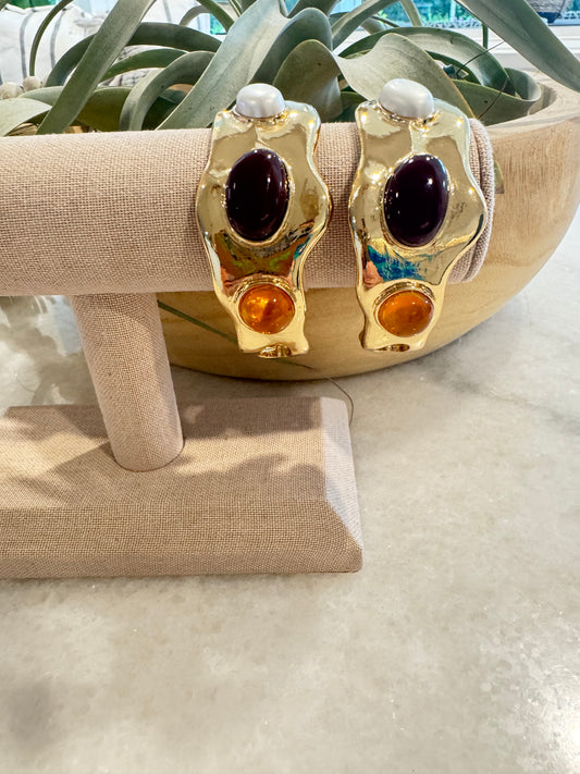 The Amber Stone Cuff