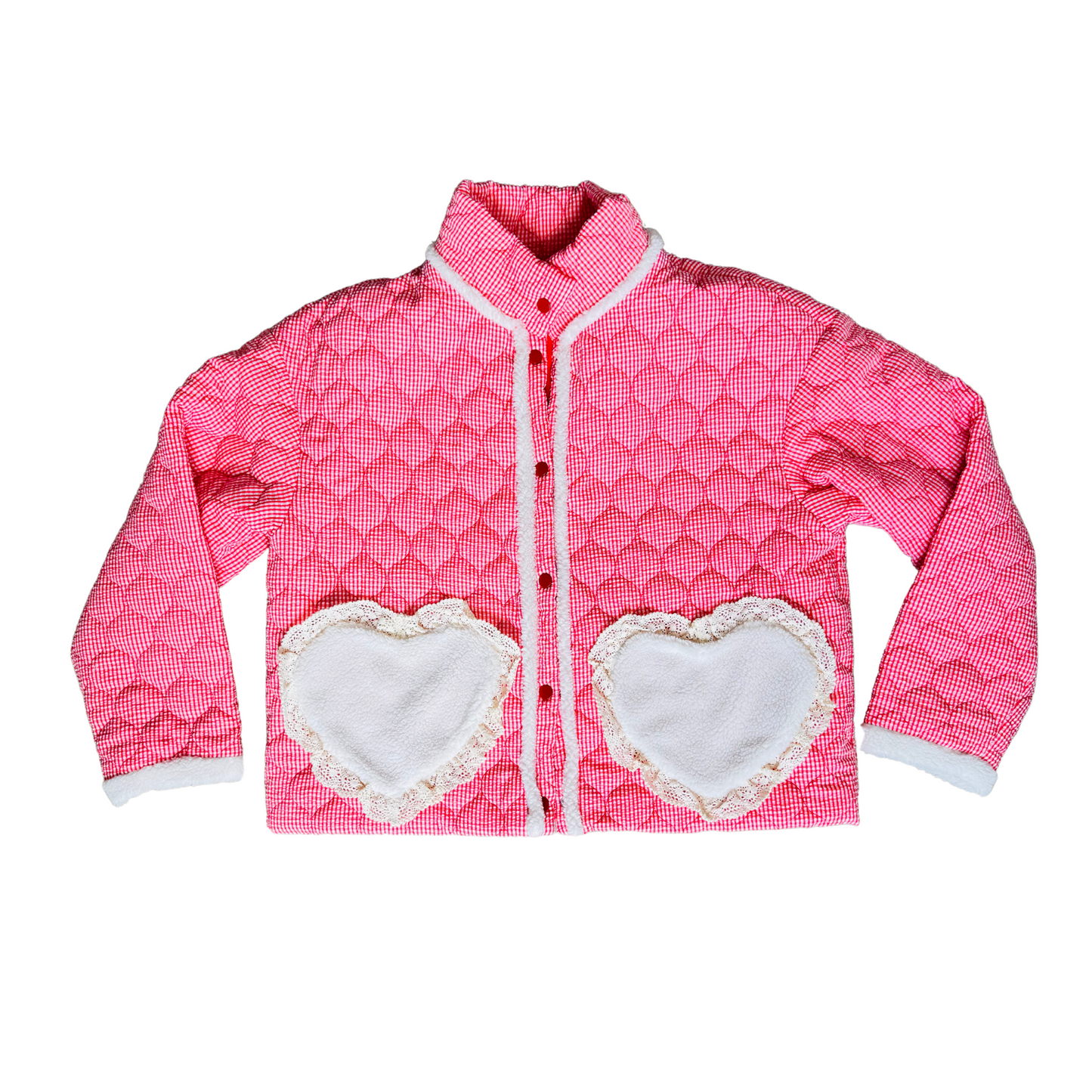 The Cozy Gingham Quilted Jacket