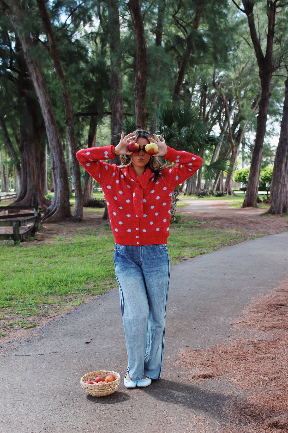 Polka Dot Picnic Cardigan