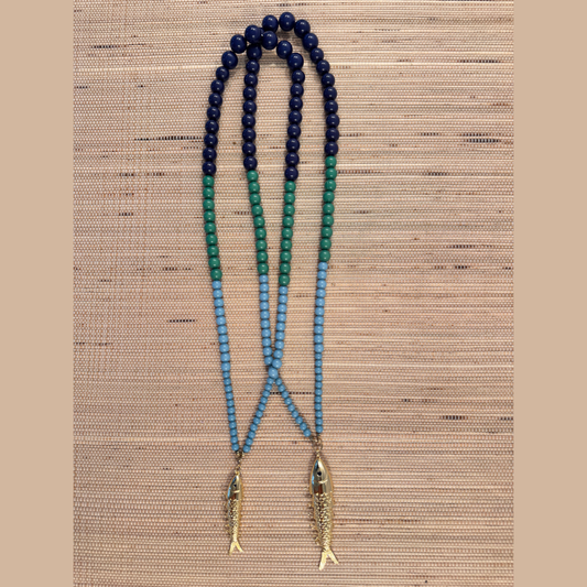 Blue Tide Catch Necklace