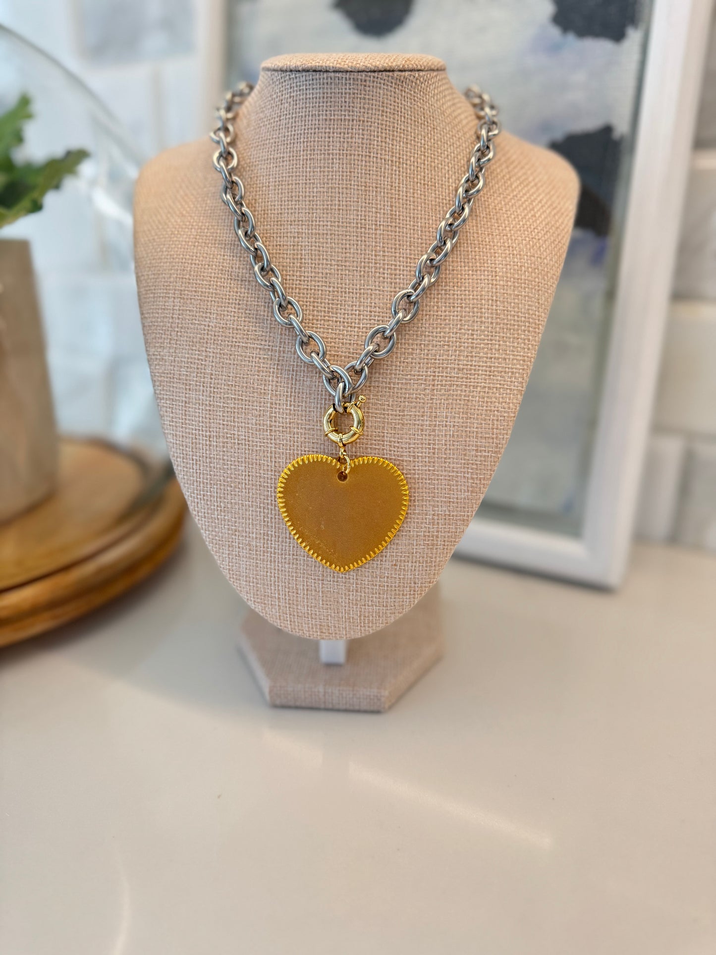 The Mix Medal Heart Necklace