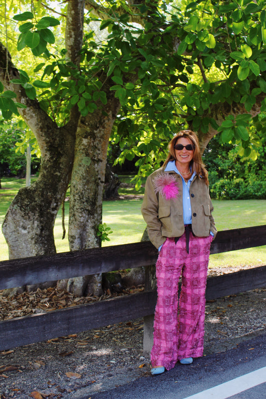 The Berry Check Trouser