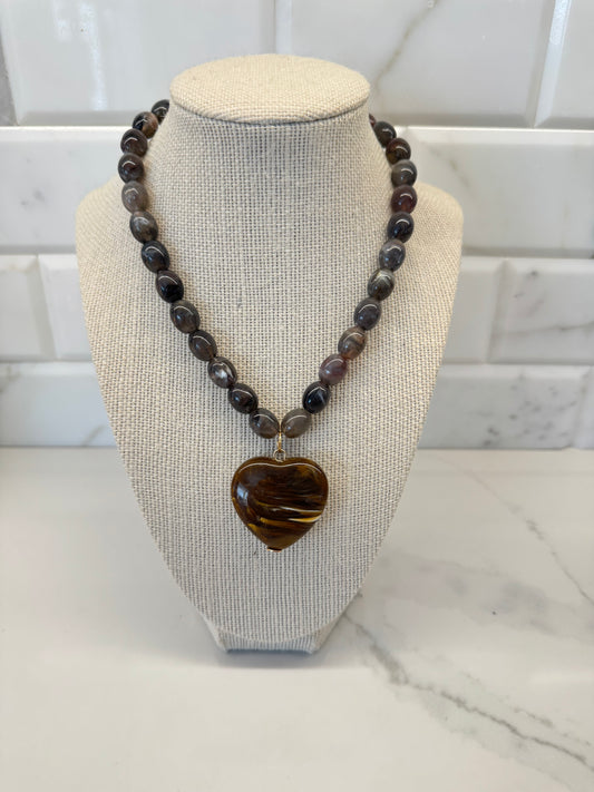 The Opal Heart Drift Necklace