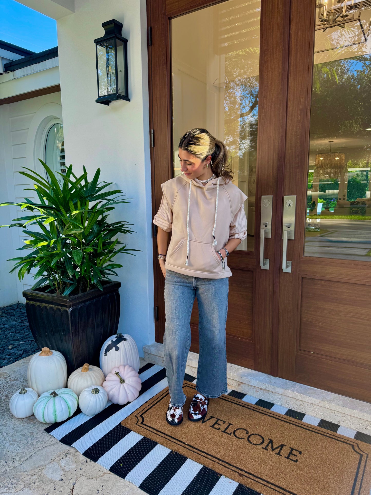 The Tan Hybrid Pullover