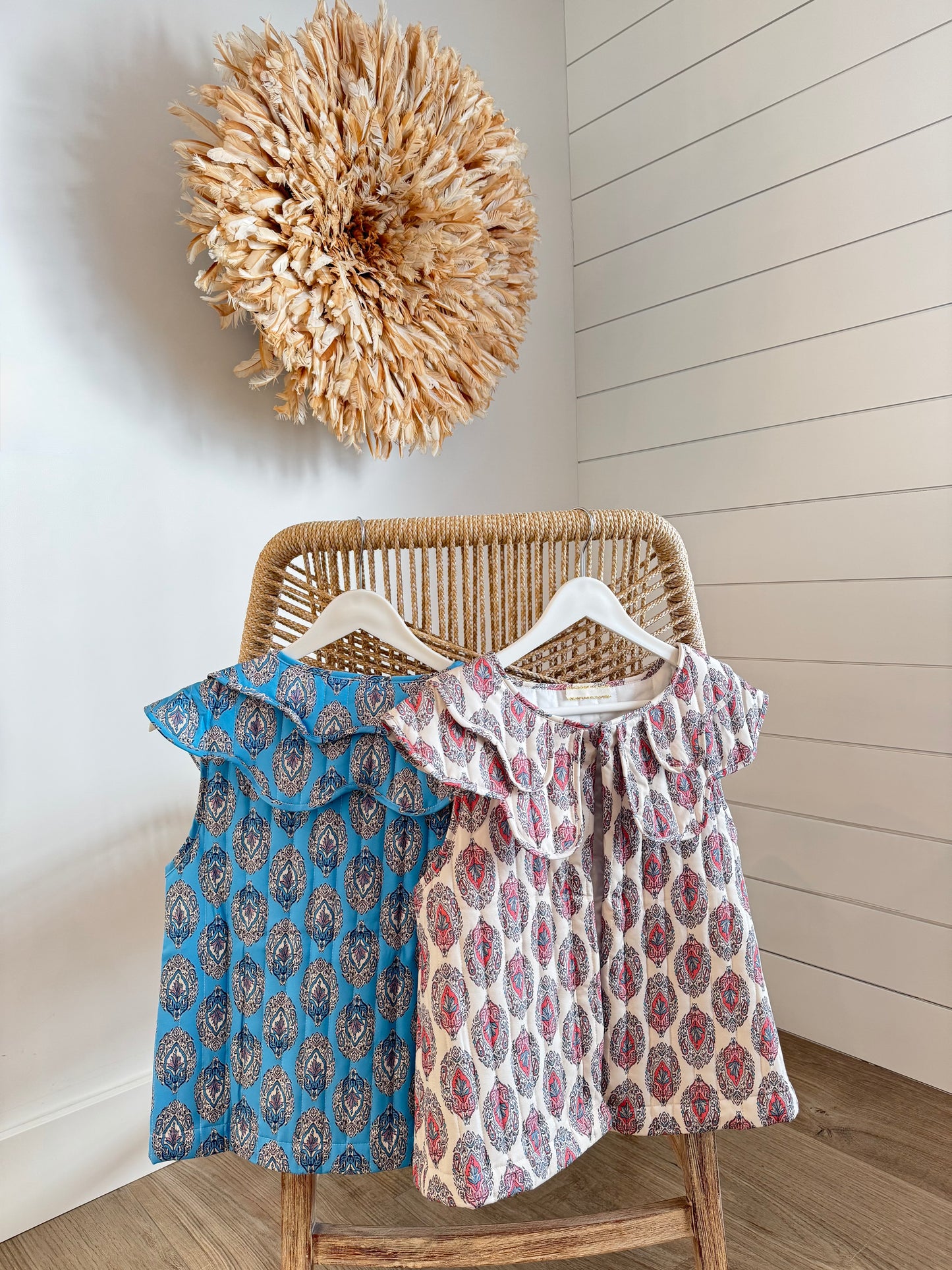 Sunday Scallop Vest - Sky Blue Lotus