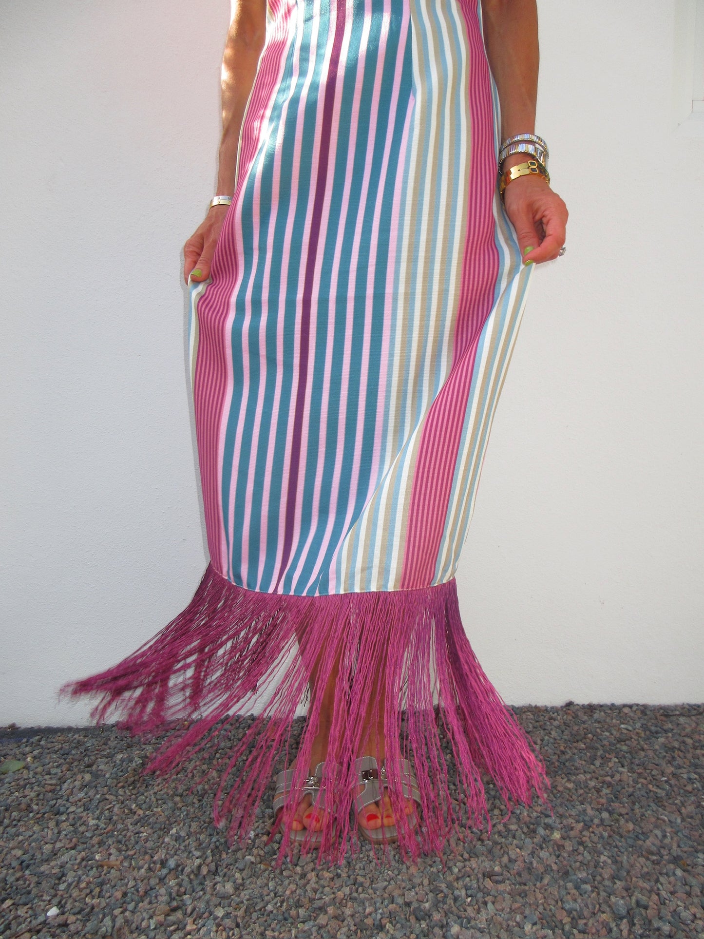 The Stripe & Fringe Dress