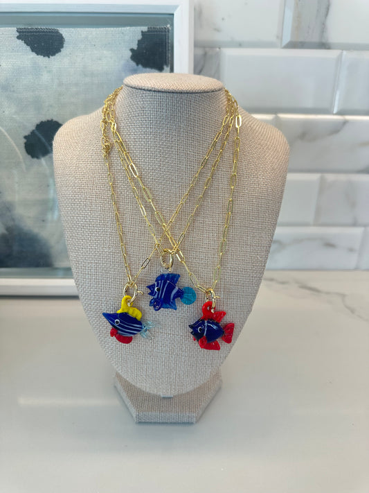 The Glass Glow Fish Neckkace