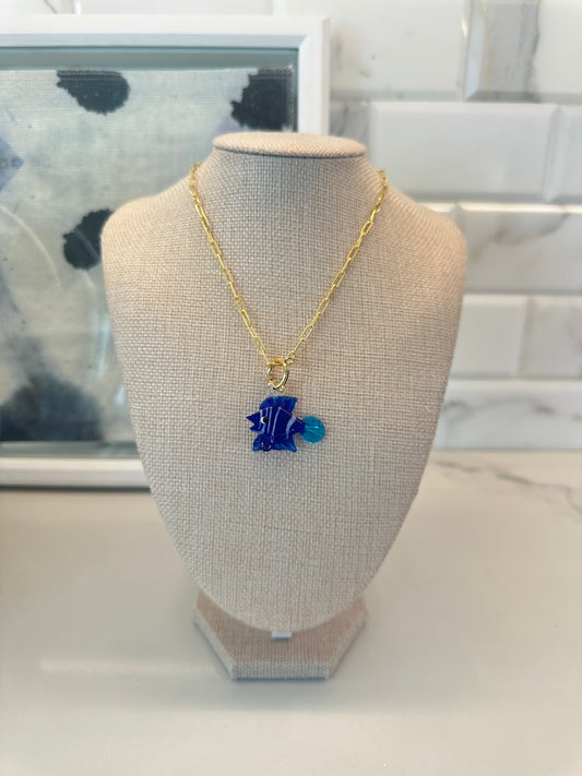 The Glass Glow Fish Neckkace