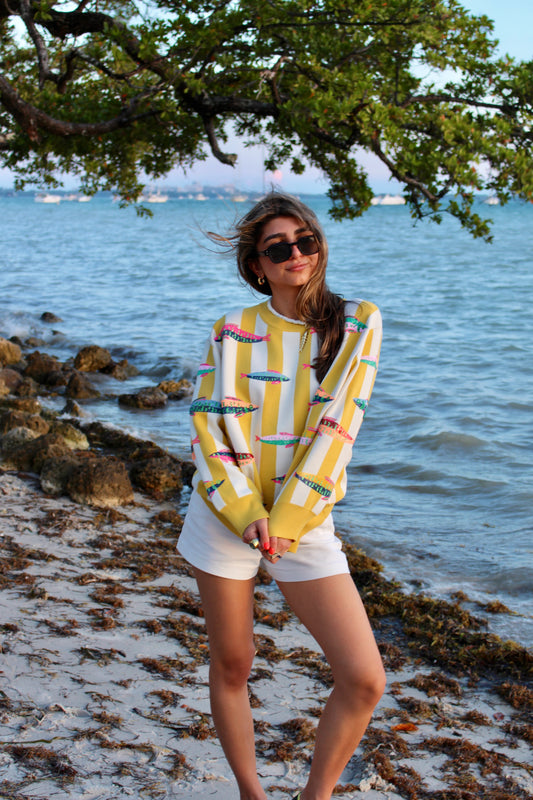 Queen of Sparkles Fish Sweater