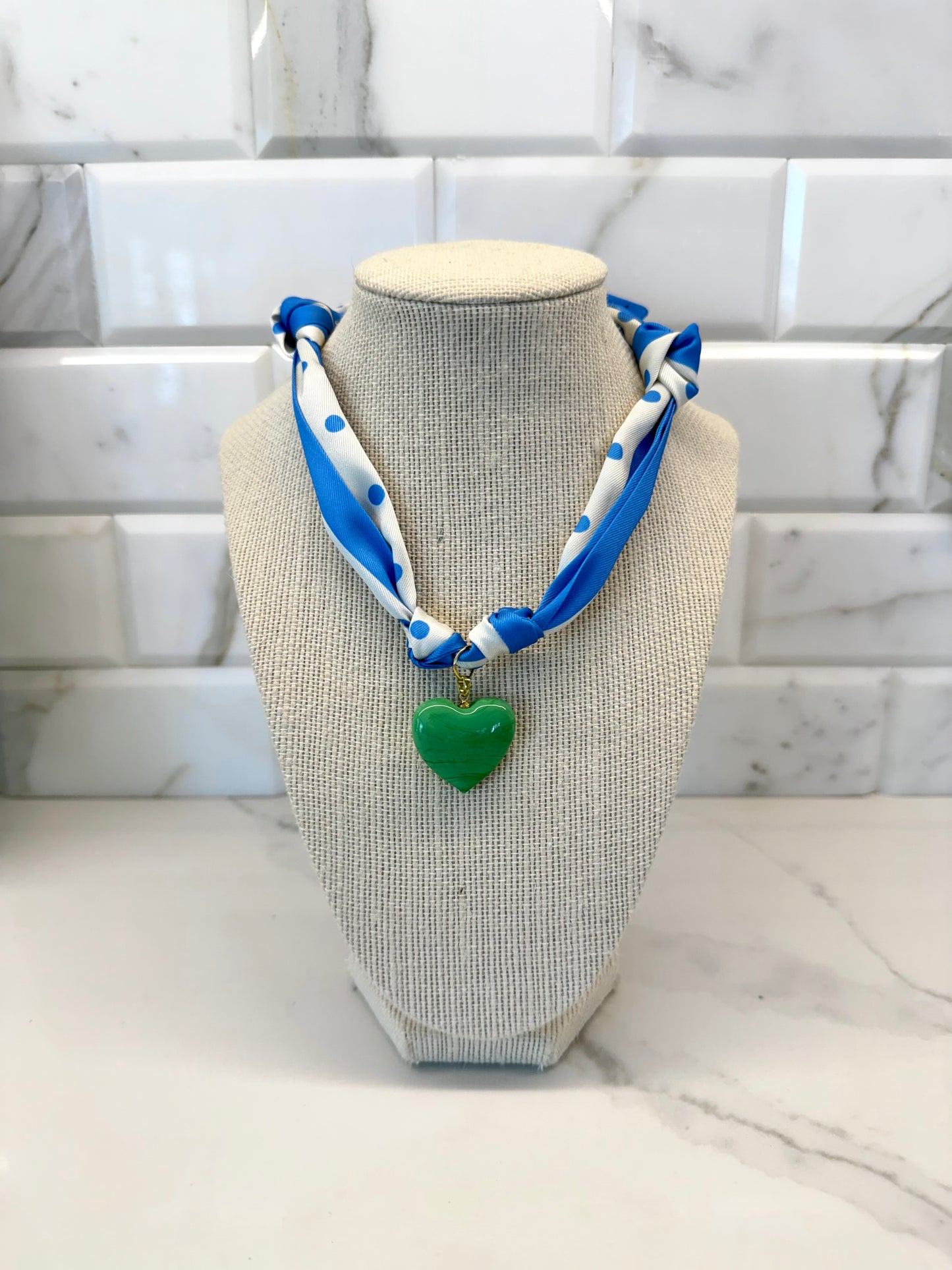 The Polka Scarf Necklace