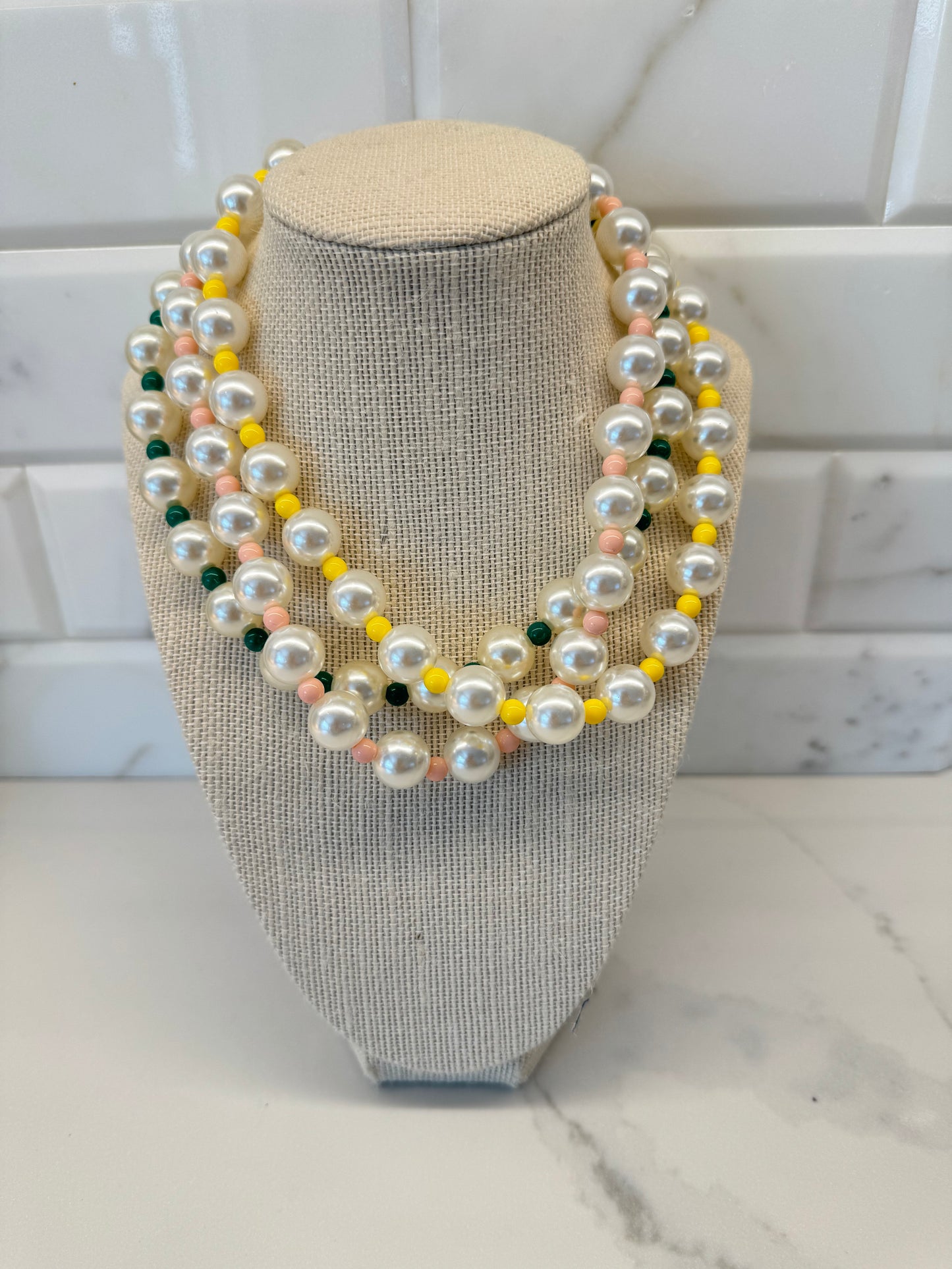 The Pearl Drop Beaded Necklace