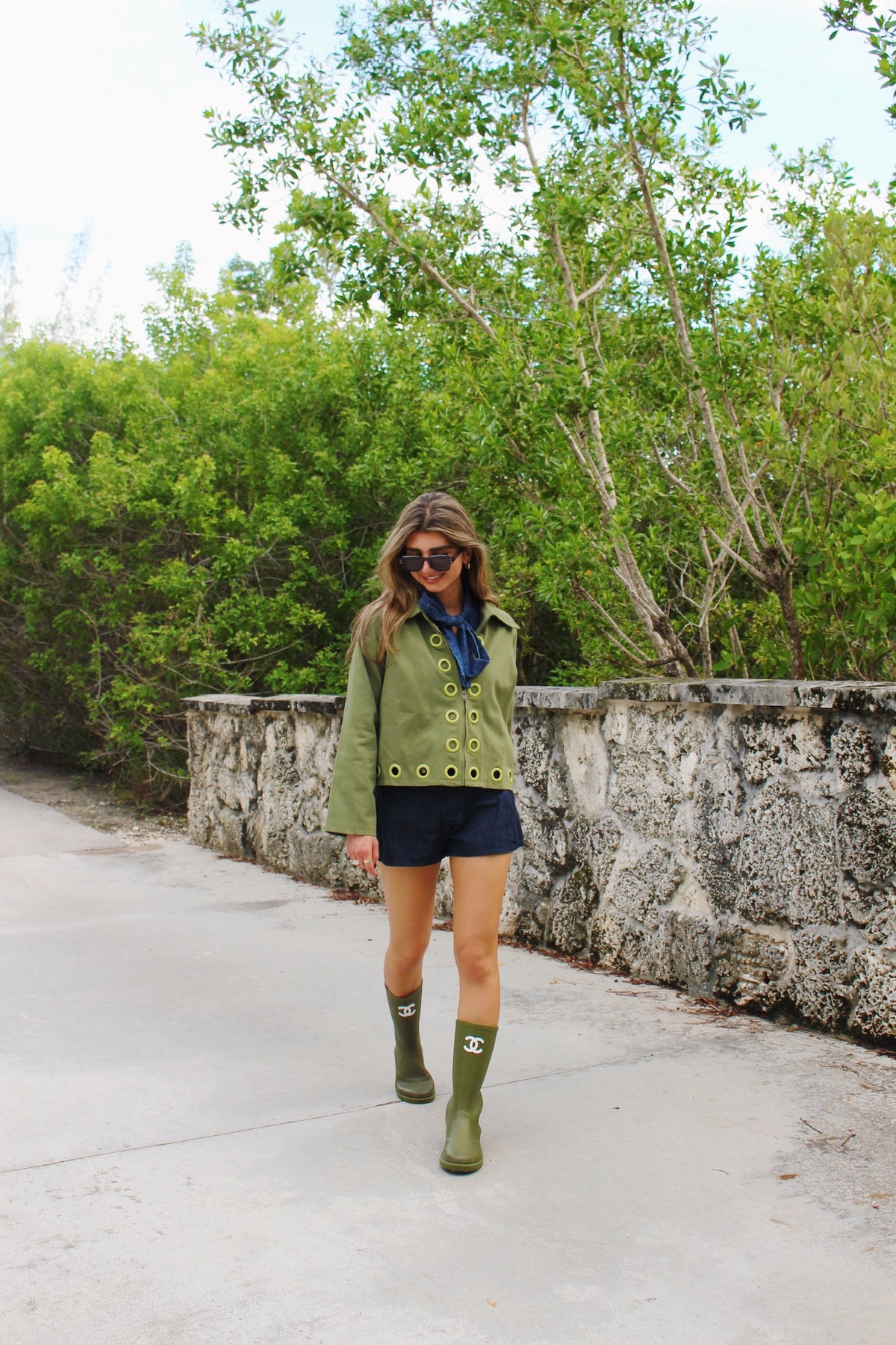 The Mod Olive Grommet Jacket
