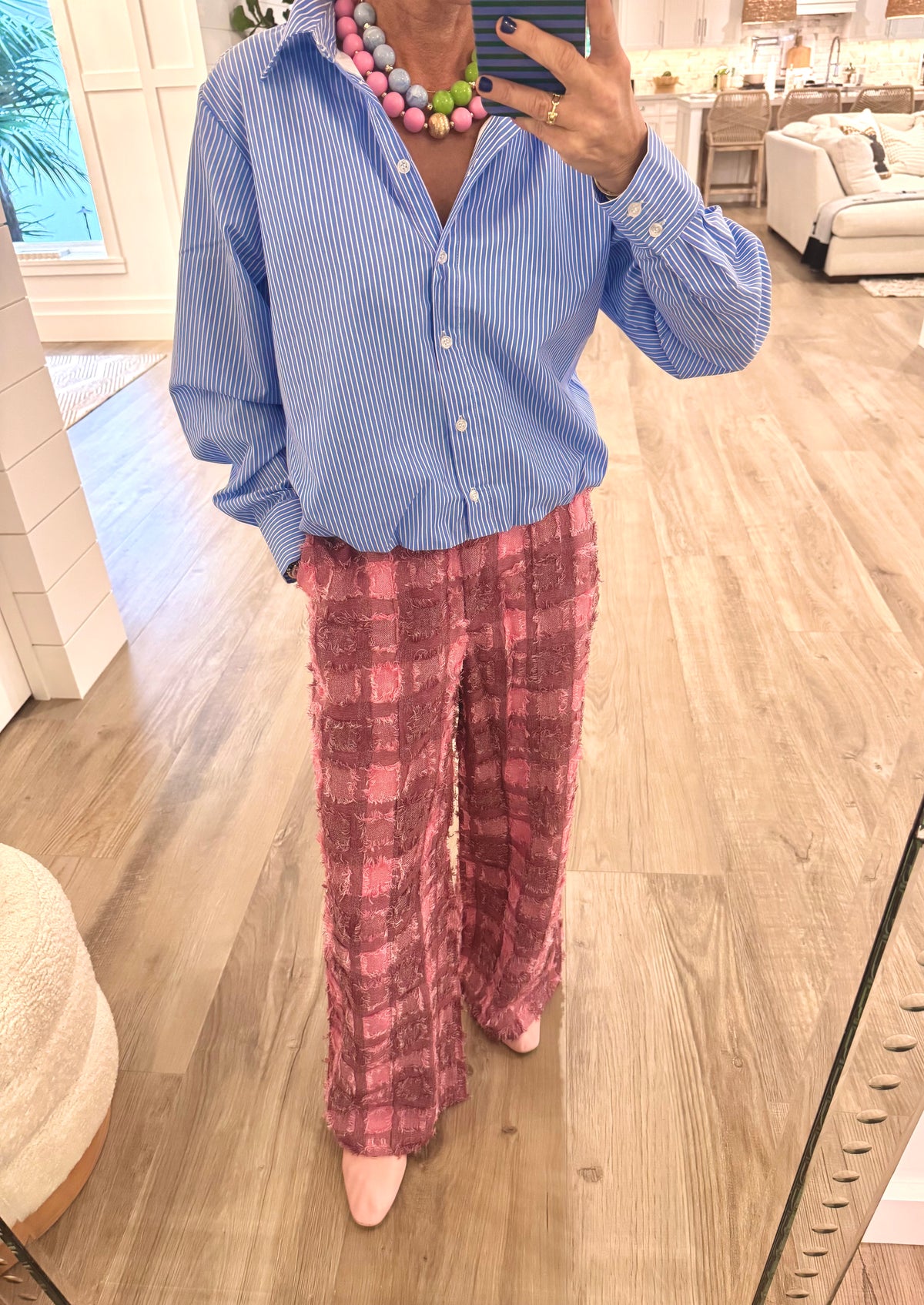 The Berry Check Trouser