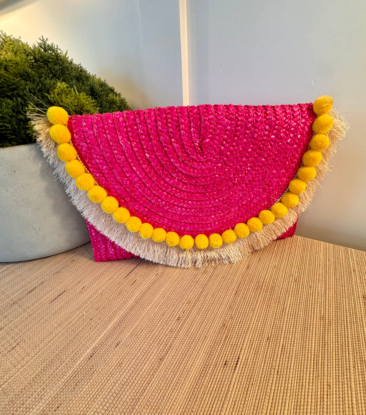 The Cabana Pom Pom Clutch