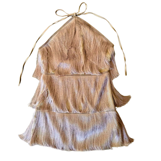 Champagne Fringe Halter Mini
