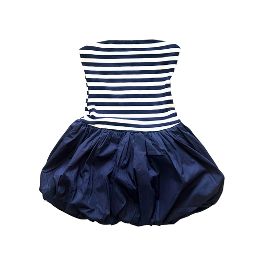 Navy Breeze Bubble Dress