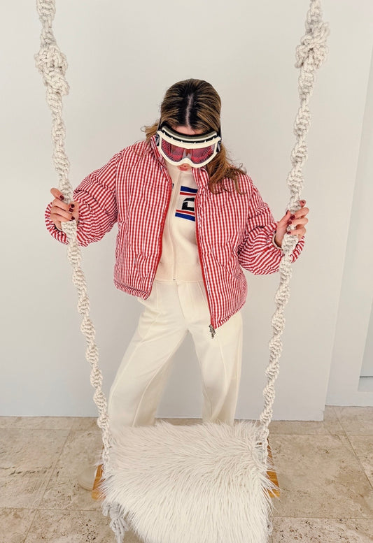 Gingham Heart Puffer