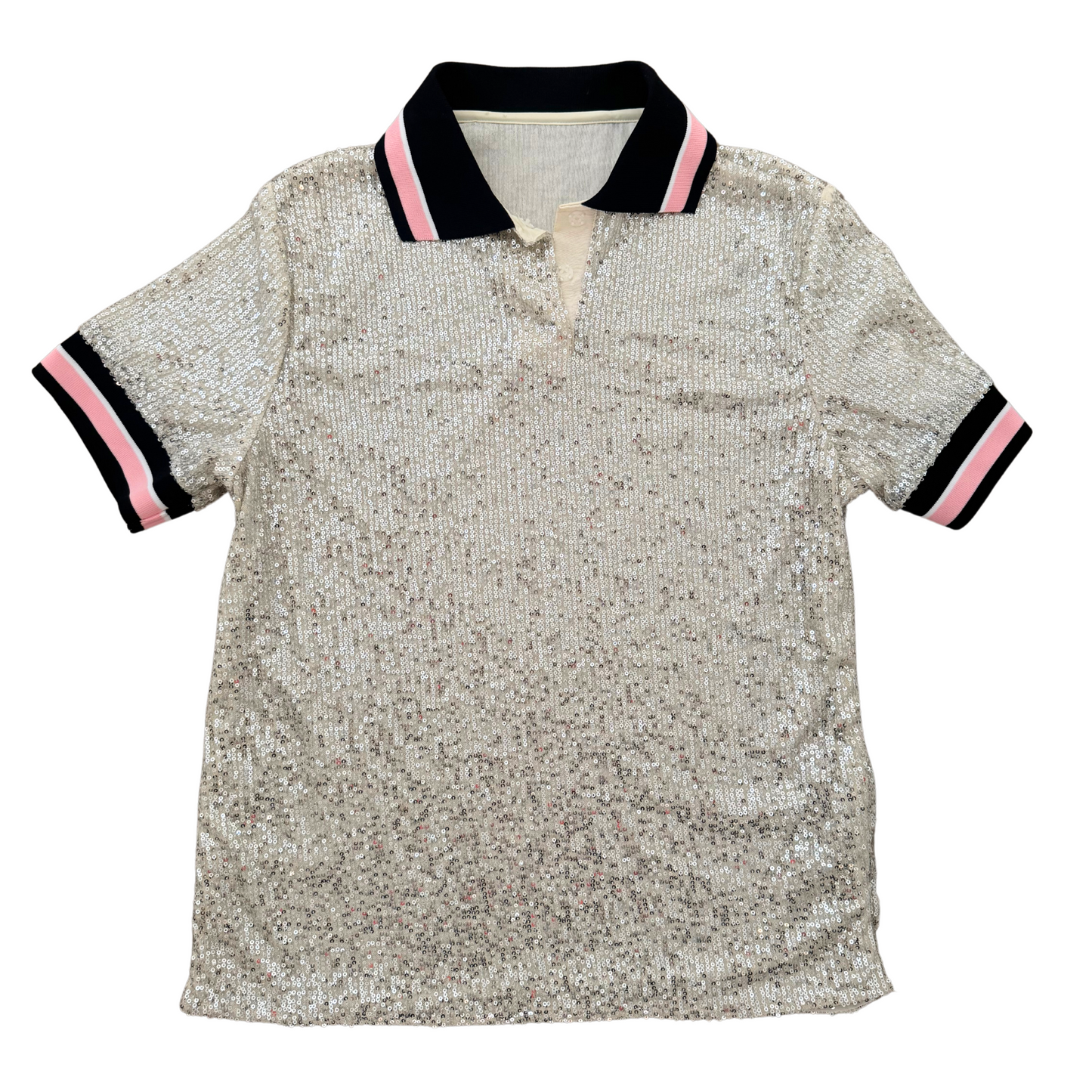 The Sequin Polo - SIlver