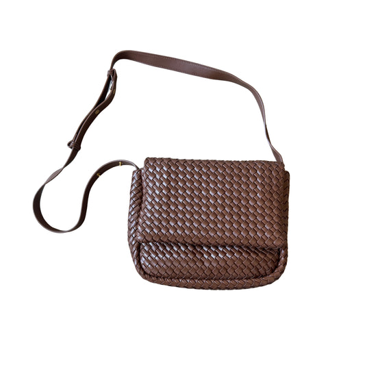 The Woven Coco Brown Crossbody