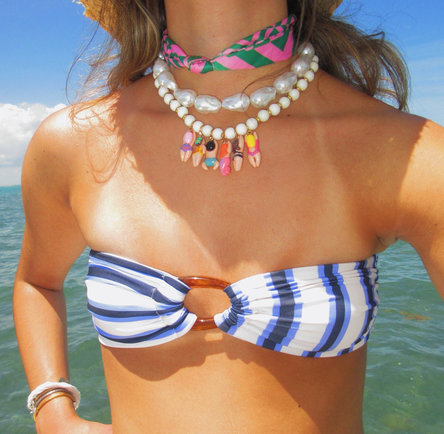 Beach Babes Charm Statement Necklace