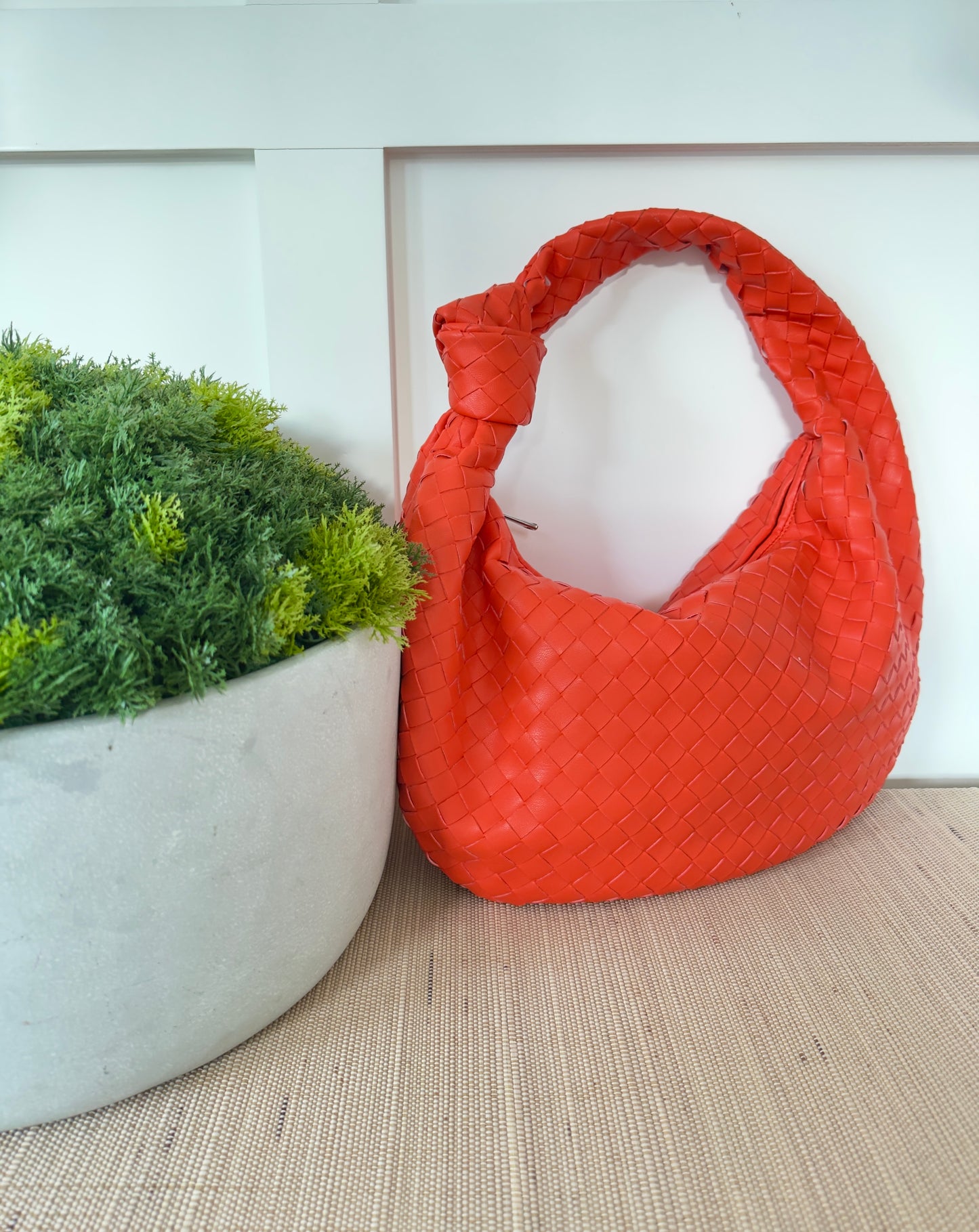 The Scarlet Woven Bag
