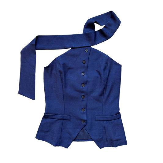 Navy Safari Vest Top