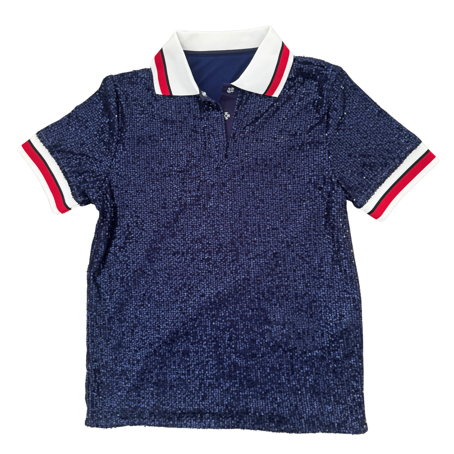 The Sequin Polo - Navy