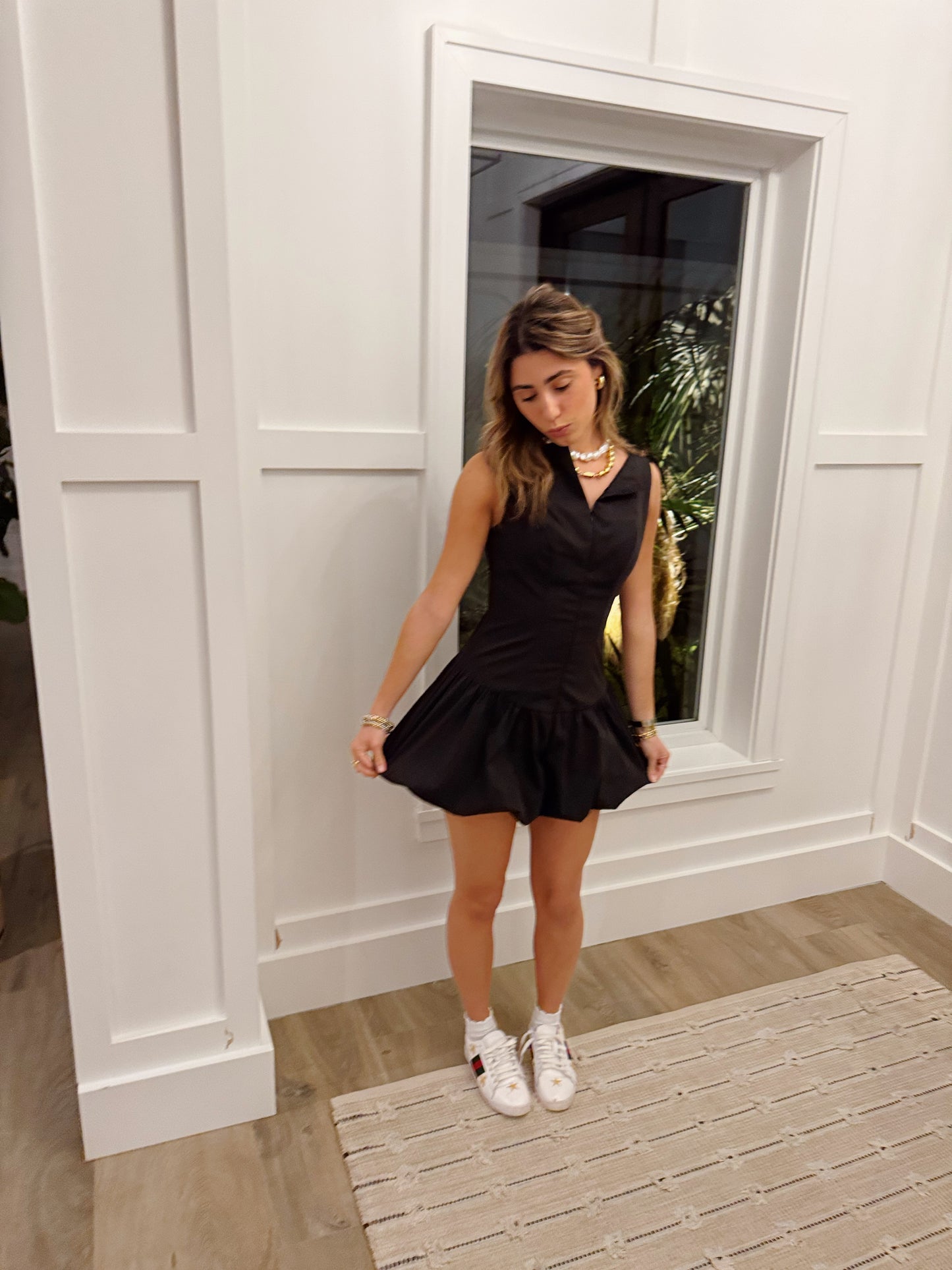 "Effortless Charm" Mini Dress - Black