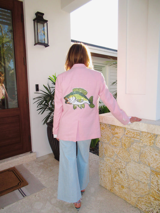 The Hooked On You Pink Fish Blazer