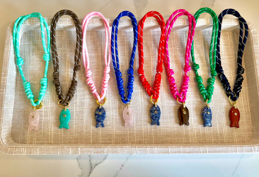 Fish Charm Rope Necklace Collection