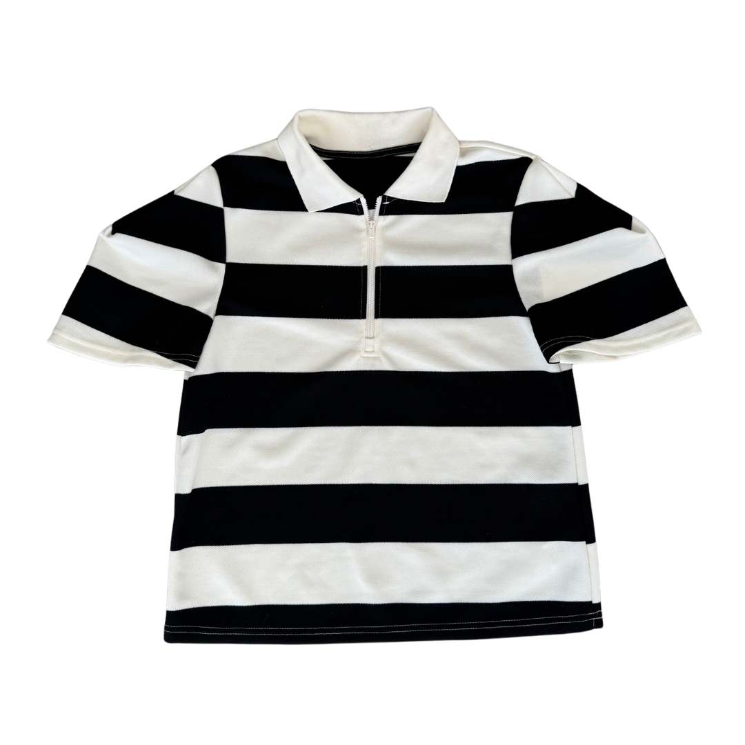 The Black and White Proper Polo