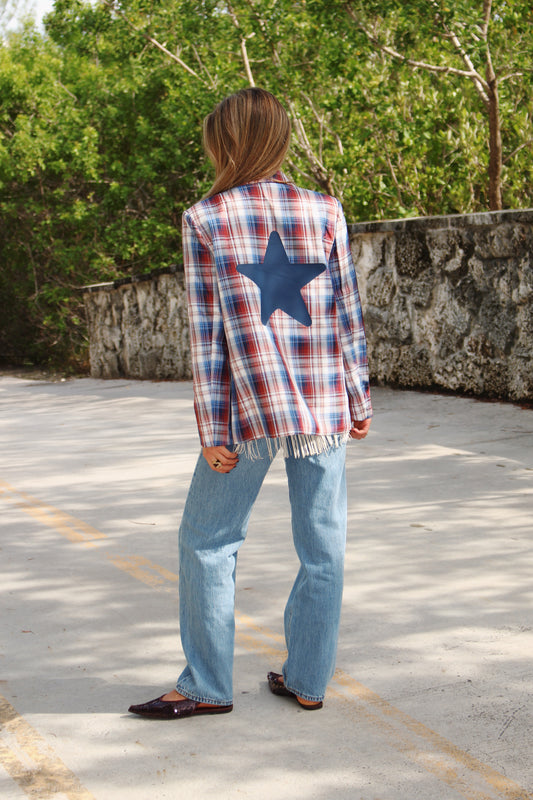 The Stellar Plaid Blazer