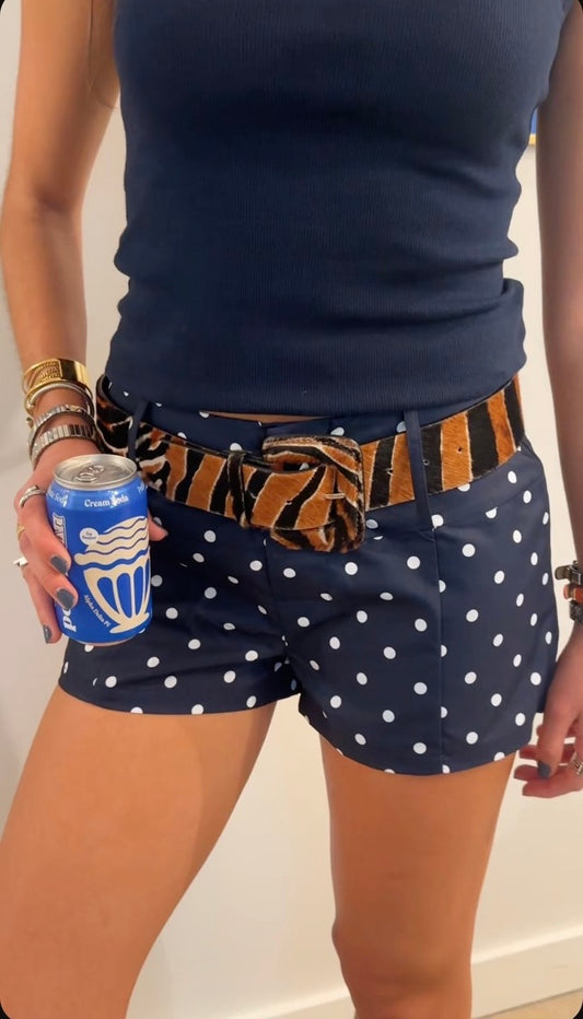 The Navy Dottie Short
