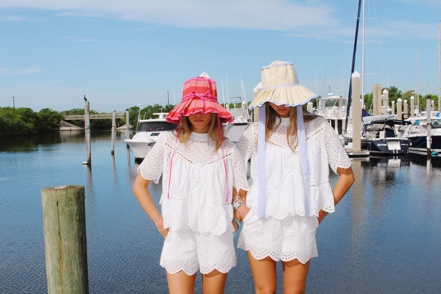 The Marina Pleated Sun Hat