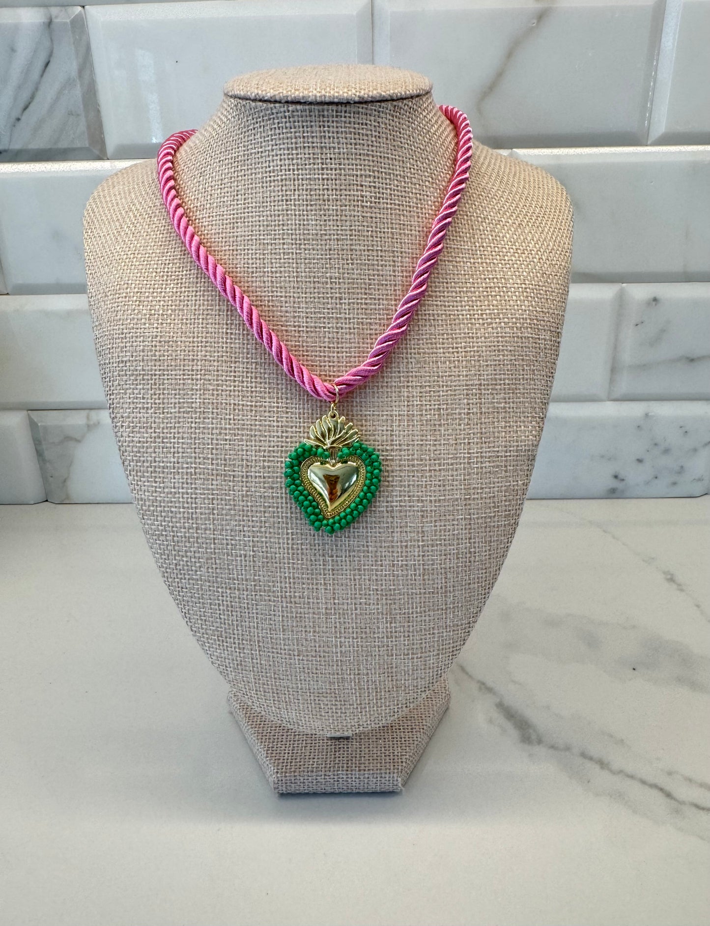 The Pink Rope Green Heart